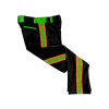 3285 CL BLACK CUSTOM BRAID MENS PANT BULLFROGS1