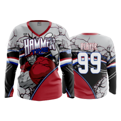 1255 FD Womens V-Neck Longsleeve HAMMERTIME2