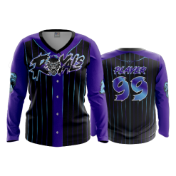 2664 FD Womens V-Neck Longsleeve ROYALS-1