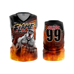 2926 FD Womens V-Neck Sleeveless FLAME-CITY-1
