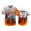 2926 FD ProTek Mens Full Button Down - CL FLAME-CITY-2