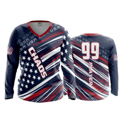 1374 FD Womens V-Neck Longsleeve CHAOS-1