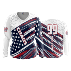 1374 FD Womens V-Neck Longsleeve CHAOS-2