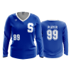 2349 FD Womens V-Neck Longsleeve SOUTHEASTERN-SOFTBALL-1