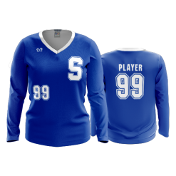2349 FD Womens V-Neck Longsleeve SOUTHEASTERN-SOFTBALL-1
