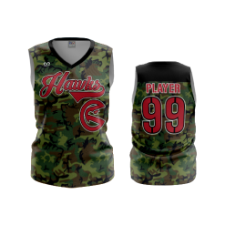 3307 FD Womens V-Neck Sleeveless REDHAWKS-MILITARY-1