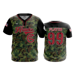 3307 FD MENS 2 BUTTON SCOOP NECK CL REDHAWKS-MILITARY-1