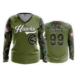 3322 FD Womens V-Neck Longsleeve REDHAWKS-MILITARY-2