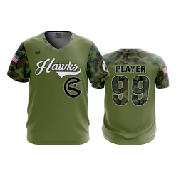 3307 FD Sport V-Neck MENS REDHAWKS-MILITARY-2