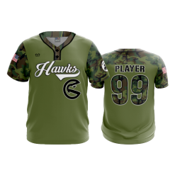 3307 FD MENS 2 BUTTON SCOOP NECK CL REDHAWKS-MILITARY-2