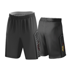 3326 UNISEX HIGH RISE BASKETBALL SQUARE MESH SHORTS CL OAK-CITY-BLACK-KNIGHTS