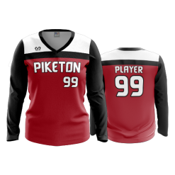 3344 FD Womens V-Neck Longsleeve PIKETON-FASTPITCH-1