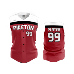 3344 FD Womens Full Button Sleeveless PIKETON-FASTPITCH-1