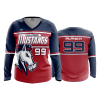 3323 FD Womens V-Neck Longsleeve OHIO-MUSTANGS-2