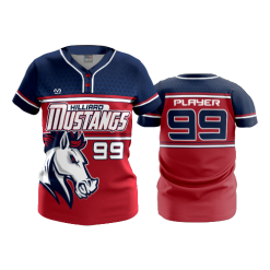 3323 FD WOMENS 2 BUTTON SCOOP NECK CL OHIO-MUSTANGS-2