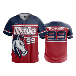 3323 FD ProTek Mens Full Button Down - CL OHIO-MUSTANGS-2