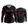 2847 FD Womens V-Neck Longsleeve PINKALICIOUS-BLACK-1