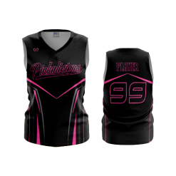 2847 FD Womens V-Neck Sleeveless PINKALICIOUS-BLACK-1