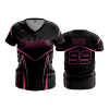 2847 FD Womens V-Neck PINKALICIOUS-BLACK-1