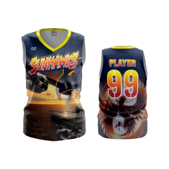 3316 FD Womens V-Neck Sleeveless SUNHAWKS-1