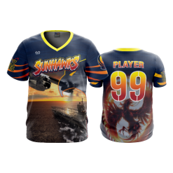 3316 FD Sport V-Neck MENS SUNHAWKS-1