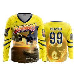3316 FD Womens V-Neck Longsleeve SUNHAWKS-2