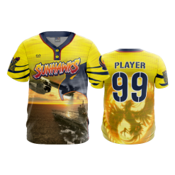 3316 FD MENS 2 BUTTON SCOOP NECK CL SUNHAWKS-2