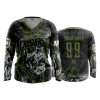 3321 FD Womens V-Neck Longsleeve SKULL-CRUSHERS-1