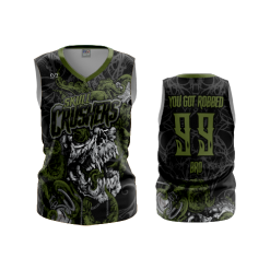 3321 FD Womens V-Neck Sleeveless SKULL-CRUSHERS-1