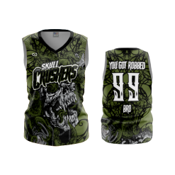 3321 FD Womens V-Neck Sleeveless SKULL-CRUSHERS-2
