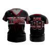 3329 FD Womens V-Neck BLACK-WIDOWS-1