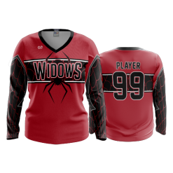 3329 FD Womens V-Neck Longsleeve BLACK-WIDOWS-2