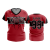3345 FD Womens V-Neck BLACK-WIDOWS-2