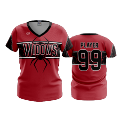 3329 FD Womens V-Neck BLACK-WIDOWS-2