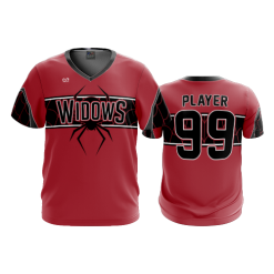 3329 FD Sport V-Neck MENS BLACK-WIDOWS-2
