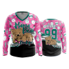 3333 FD Womens V-Neck Longsleeve MAMA-BEAR-1