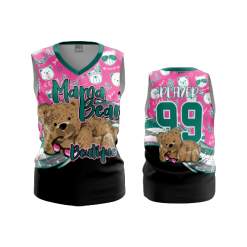 3333 FD Womens V-Neck Sleeveless MAMA-BEAR-1