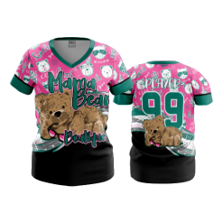 3334 FD Womens V-Neck MAMA-BEAR-1