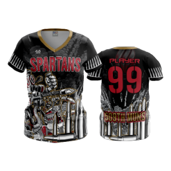3330 FD Womens V-Neck SPARTANS-1