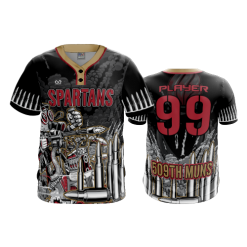 3330 FD MENS 2 BUTTON SCOOP NECK CL SPARTANS-1