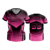 2847 FD Womens V-Neck PINKALICIOUS-GREY-1