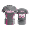 2847 FD Womens V-Neck PINKALICIOUS-GREY-2