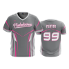 2847 FD Sport V-Neck MENS PINKALICIOUS-GREY-2