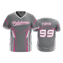 2847 FD Sport V-Neck MENS PINKALICIOUS-GREY-2