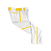 3338 CL WHITE CUSTOM BRAID MENS PANT BADGERS-2
