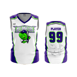 3332 FD Womens V-Neck Sleeveless MELONHEADS-2-FLO INK + $5