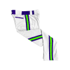 3332 CL WHITE CUSTOM BRAID MENS PANT MELONHEADS-2-FLO INK + $5