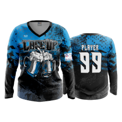 1169 FD Womens V-Neck Longsleeve LACE-UP-1