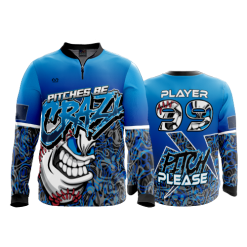 3291 FD Quarter Zip Batting Jacket LS PITCHES-BE-CRAZY-ADDONS