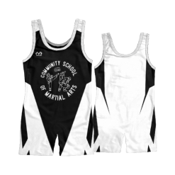 3340 FD Singlet COMMUNITY-SCHOOL-OF-MARTIAL-ARTS